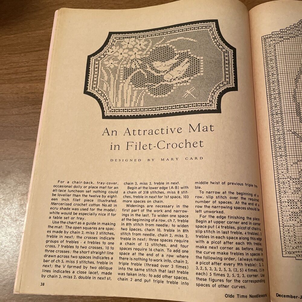 Vintage January 1976 Magazine Olde Time Needlework Patterns And Designs Magazine - Picture 8 of 8